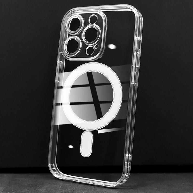 

Crystal Clear Hard Phone Case For iPhone 17 Air Pro Max 16 15 14 Plus 13 12 11 Magsafe Magnetic Original Transparent Cover Funda iPhone17 Pro Max