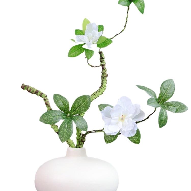 Künstliches Azaleen-Blumenarrangement: Grünpflanzen aus Kunststoff für Tischdekoration