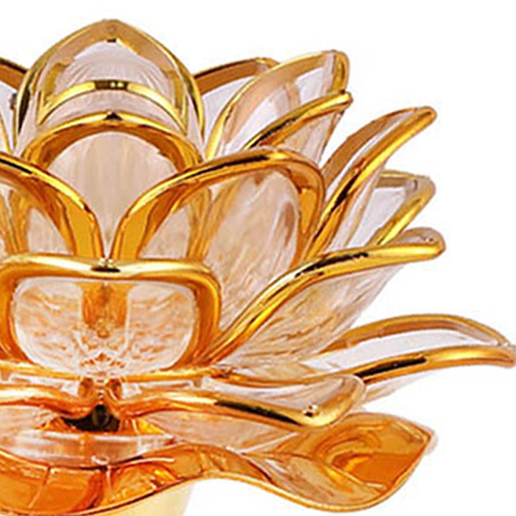 LED Flower Lamp Color Changing Electronic Decorative Light for Adding Ambiance and Holiday Gifting Golden