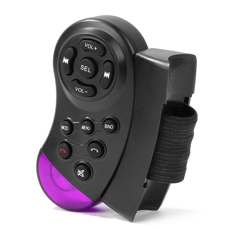 11-key car steering wheel remote control, battery-powered, with MP3/DVD stereo audio buttons, suitable for wireless control of car DVD radios