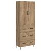 2 Piece Cabinet Set Artisan Oak Finish 66 X 34.5 X 90 Cm Particleboard