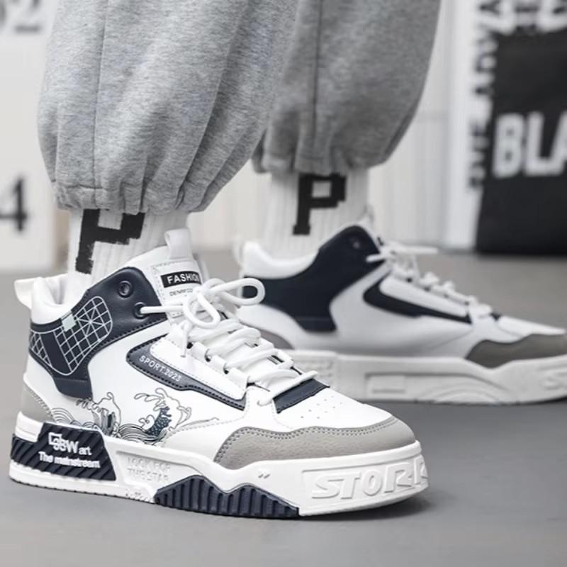 Men's Casual Sneakers Spring High Top Non-slip Running Shoes Luxury Designer Outdoor Sports Shoes for Men Comfortable Footwear