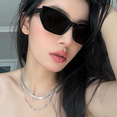 New Trendy European American Cat Eye Sunglasses Woman Fashionable Sunglassess Man Outdoor Skiing Casual Sunglasses