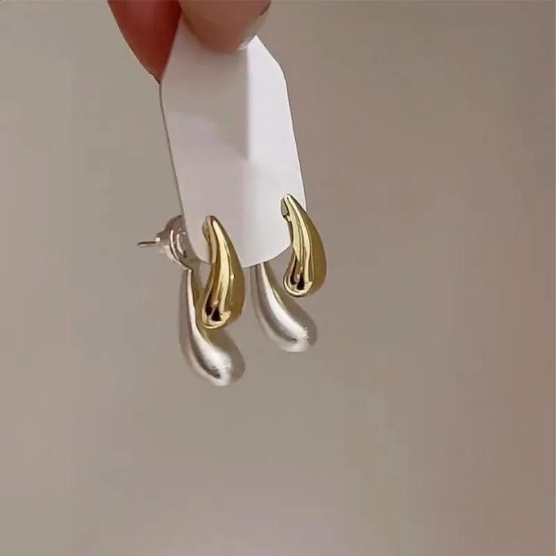 

Новый модный дизайн, двухсторонние серьги с каплевидной геометрией и индивидуальной геометрией для женщин