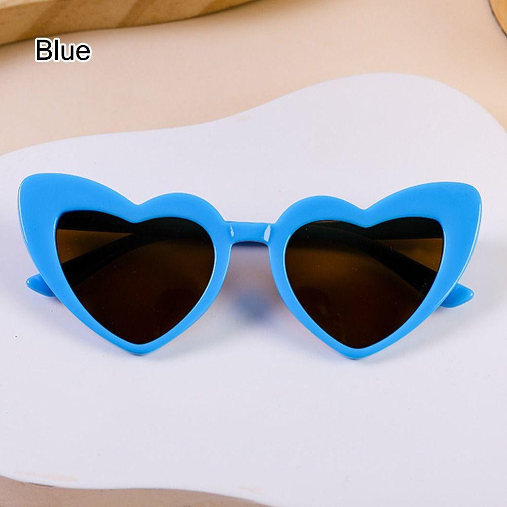 Unique Party Favor Heart Glasses Children Sun Glasses Kids Sunglasses Street Shooting Sunglasses Heart Shaped