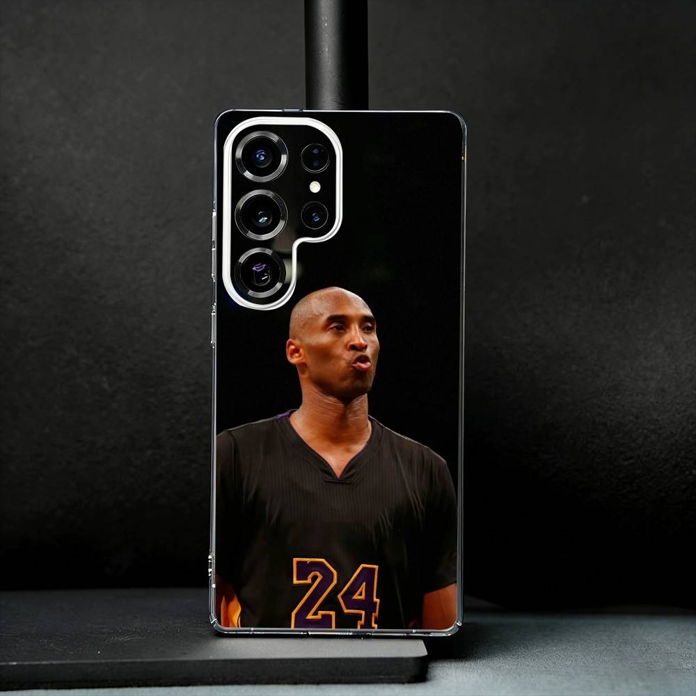 Basketball K-Kobe B-Bryant 24 Phone Case For Samsung S25,S24,S21,S22,S23,S30,Ultra,S20,Plus,Fe,Note,10,9,5G Transparent Cover