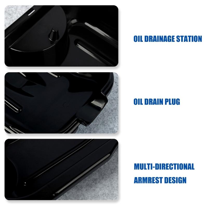 Large Capacity Waste Oil Drain Pan And Parts Washing Tray For Motorcycle Vehicle Maintenance With Anti Spill Design