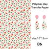 Creative Flower Designs Transfer Sheets Essential Jewelry Making Floral Transfer Sheets for Clay Jewelry Charm