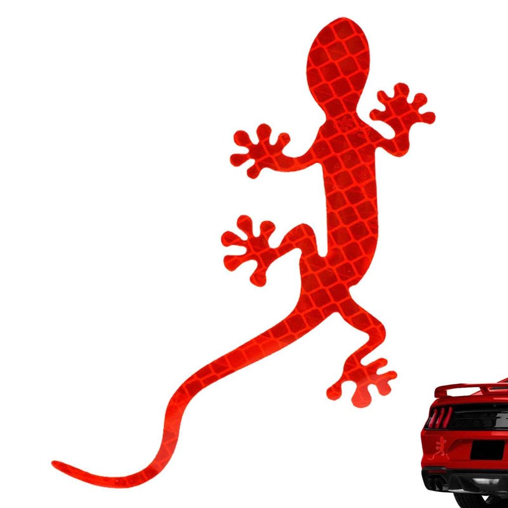 Gecko Car Stickers | Creative Reflective Strip Stickers for Cars | Reflective Warning Signs
