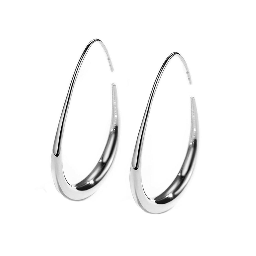 Comfortable Tear Drop Hoop Earrings Stylish Teardrop Hoop Earrings Distinctive Ear Ornament for Fashion Individuals