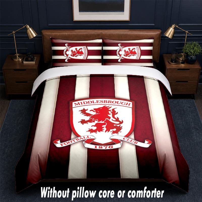 Set Biancheria da Letto Design Middlesbrough 1 Copripiumino + 2 Federe Morbido Traspirante Biancheria da Letto per la Casa