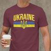 Ukraine Symbol Unisex T Shirt Ukrainian Trident Novelty Tee Shirt Short Sleeve Round Collar Tshirts Cotton Gift Idea Clothes