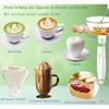 Milk Frother Mixer Rechargeable Handheld for Coffee with 2 Whisks,USB Electric Hand Blender Stick,3 Speed Frother Wand-B