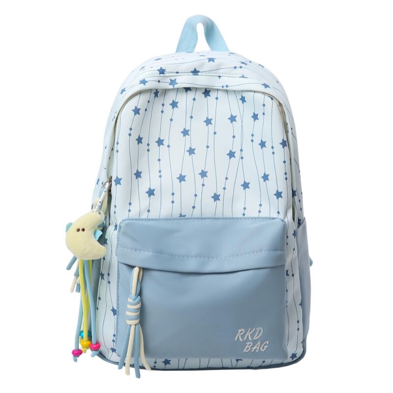 Rugzak met sterrenprint Dames Rugzak in College Stijl Schooltas Middelbare School