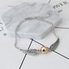 Adjustable Alloy Gold Plated Bracelet Chain Wristband Chain Bracelet Bangle Wristband With Wings Creative Wings Bracelet Couple