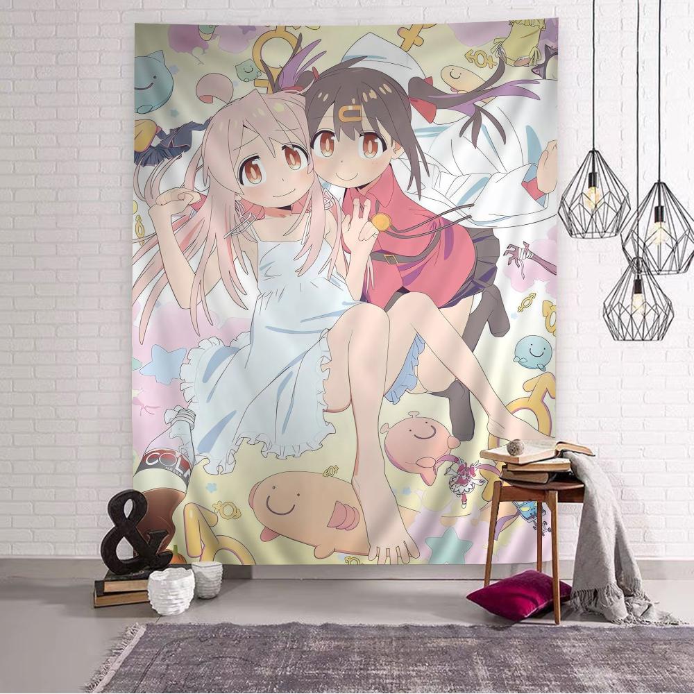 Onimai Vintage Anime Tapestry Hippie Flower Aesthetic Functions As Wall Carpets Perfect Wall Hanging for Dorm Home Spaces