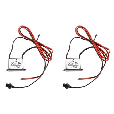 2X Red Black Cable DC EL Wire Neon Glow Strip Light Driver Unit Inverter