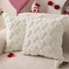Valentine Decor Pillowcase for Love 45x45CM Home Decorative Cushion Cover Beige Heart Jacquard Throw Pillow Cover for Sofa Home