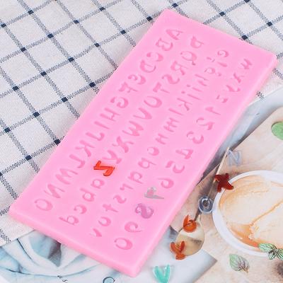 1Pc Alphabet Number Silicone Mold Diy Chocolate Cake Baking Decoration Mold