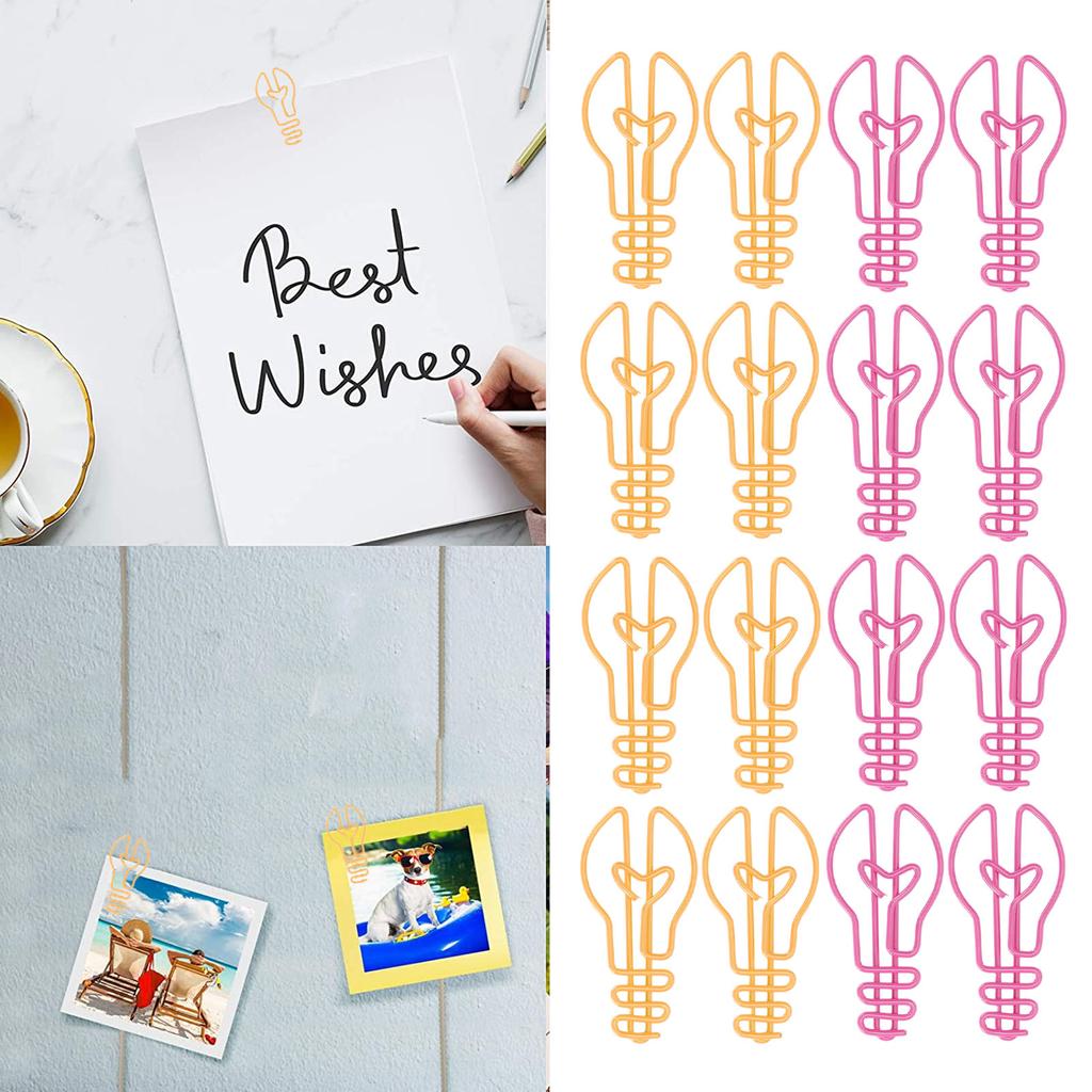 100ks Papírové sponky ve tvaru žárovky Zvýšená odolnost proti skluzu Proces pokovování prevence rzi Kovový pap