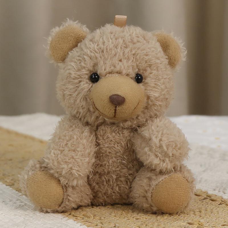 

Charming Teddy Bear Keychain Plush Doll - Dressed Up Couple Backpack Ornament Gift 11cm Single Bead Chain Price