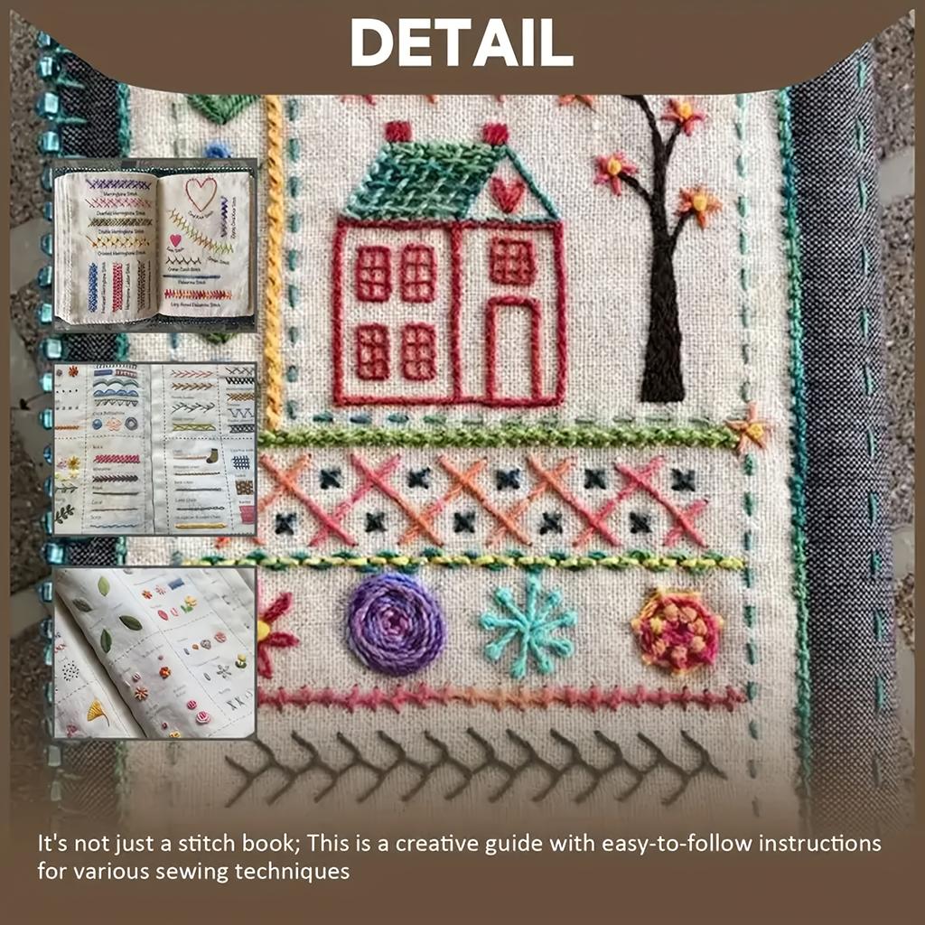 1Set Embroidery Embroidery Book, Stitch Book, DIY Stitch Book, Embroidery Stitching Book, Embroidery Sewing Book