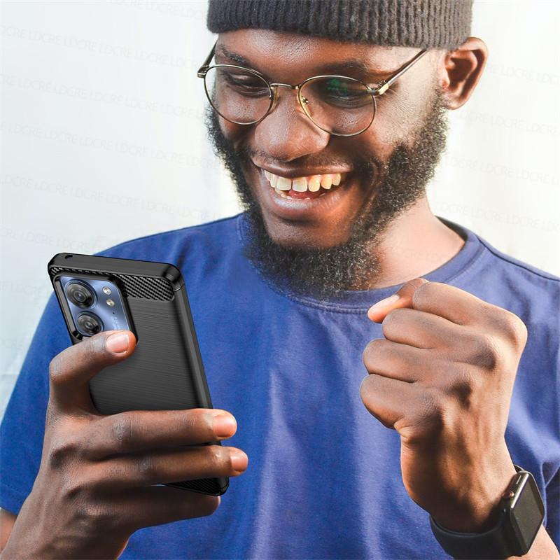 Für Motorola Edge 40 Hülle Motorola Edge 30 40 Hüllen Stoßfestes Silikon TPU Schutzhülle für Telefonrückseite Motorola Edge 40