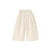 Dese Girls' Summer Lace-Trim Cropped Wide-Leg Pants