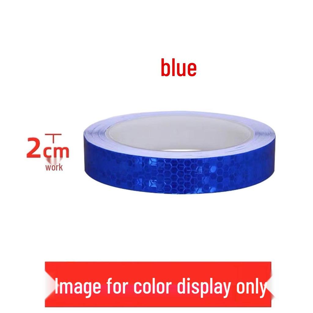 1cm Reflective Sticker for Bicycles, Cars, & Helmets - Luminous Warning Strip