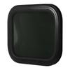 Fixed RV Window 450 X 300mm Aluminium Alloy Waterproof Black Round Corner Window with Fixed Ring