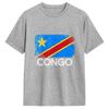 Congo Flag Unisexs T Shirts Crazy Tees Short Sleeve Crew Neck Tshirt 100 Cotton 6xl Clothing