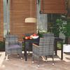 5pcs Garden Dining Set Wicker Resin