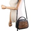 Johnature Fashion Leopard Pattern Women's Bag Genuine Leather Splice Horse Hair Handbag Versatile Shoulder Bags