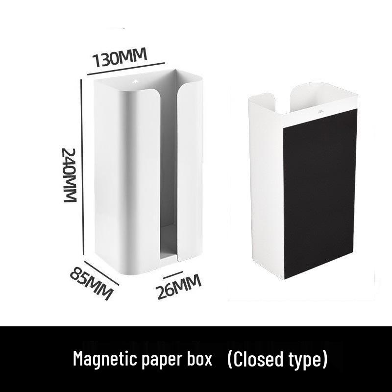 Magnetic Wall-Mounted Punch-Free Tissue and Napkin Holder