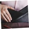 EXCEART PU Leather 2-Piece Zippered Money Bag Wallet Pouch for Coins, Checks, Cosmetics, and Cash Organizer, 28x6x0.4 Inches