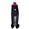 Halloween Shawl Velvet Fabric Demon Angel Costume Cloak Easy Strap Faux Feather Collar Halloween Cosplay Cloak