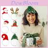 Merrychristmas Headband For Christmas Party Decorations Cute Snowman And Reindeer Design