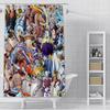 Hot P-PieceS Japan Anime One Shower Curtain Waterproof Polyester Fabric Paint Bath Curtain Home Bathroom Decor Curtain With Hook
