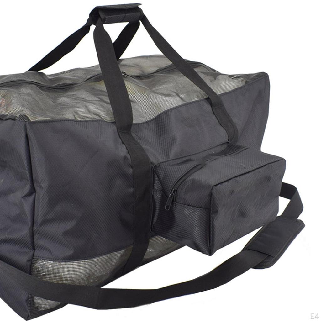 Breathable Mesh Diving Bag for , Adjustable Shoulder Strap, Multi-Purpose Carrying 66 X 35 Cm