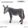 Mini Solid Gray Donkey Model Toy - Early Education & Cognitive Animal Ornament for Kids