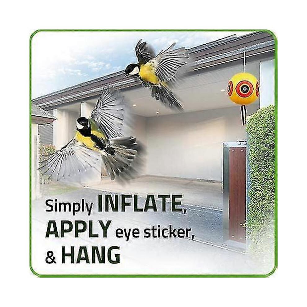 Repellent Balloons - Bird Repellent Pigeon Repeller - To Repel Pigeons, Crows and More - for Use with Ultrasonic/Spike/Net - Pack of 3