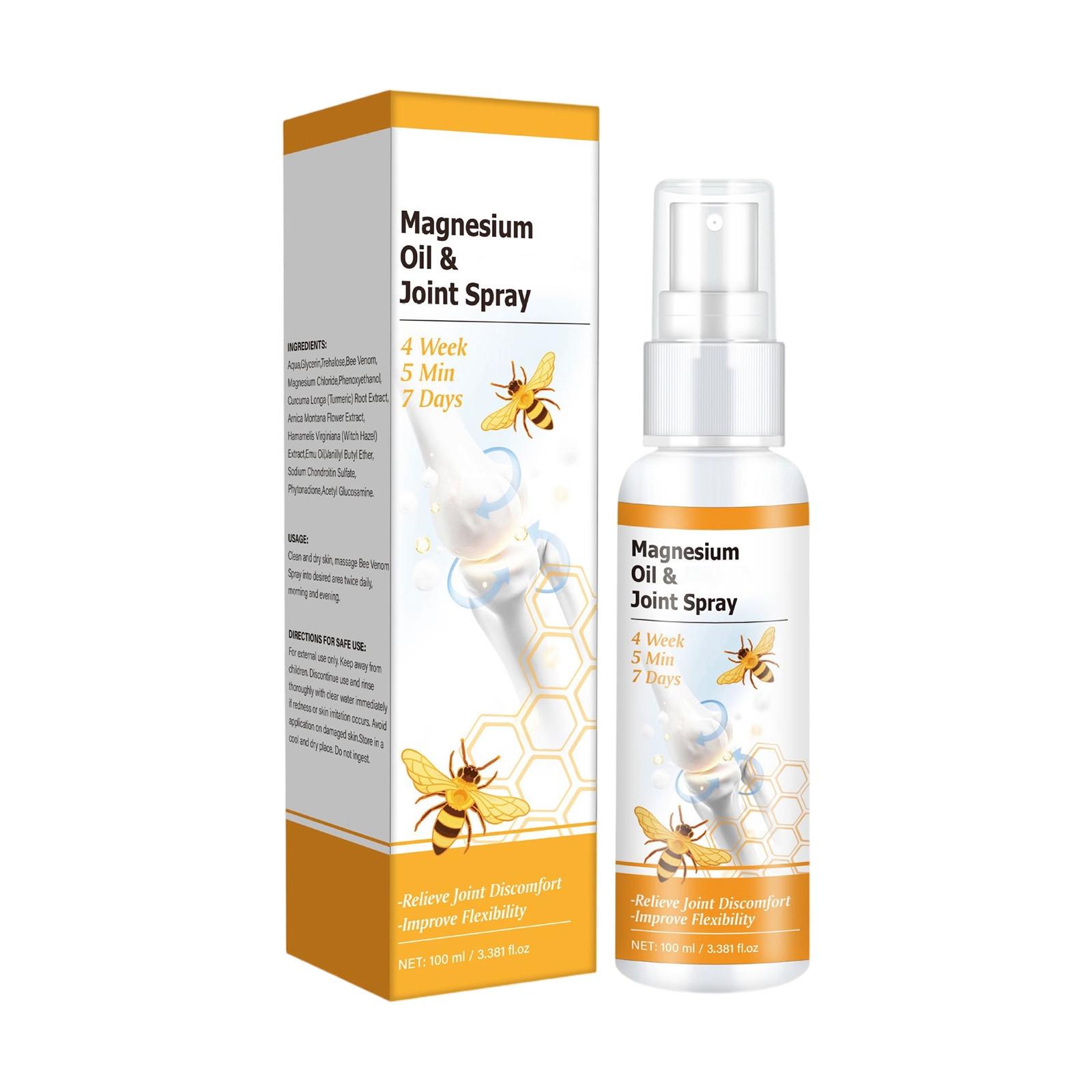 

Магниевое масло Спрей для суставов, Гель для поясничных позвонков, коленных суставов, шейных позвонков и поясницы, 100 мл белый