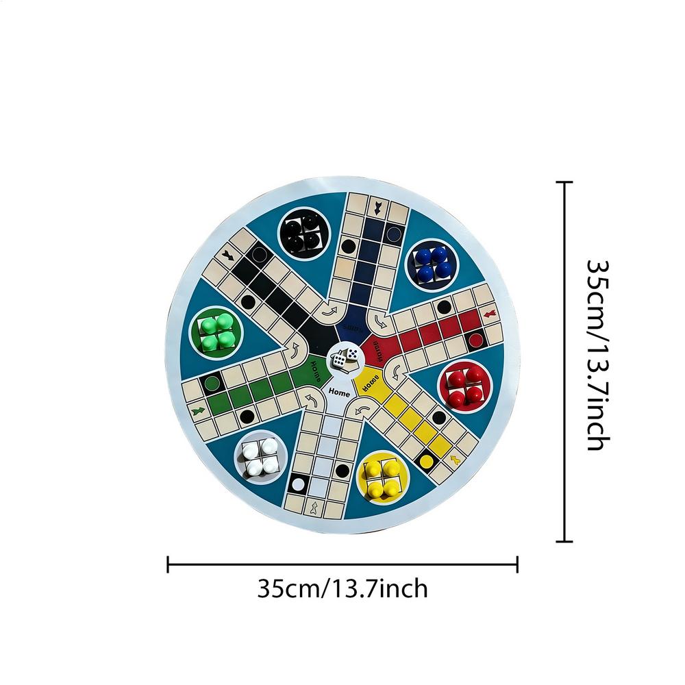 LudoGame Set Strategy Game Parent Interaction With Foldable Board Travel Family Game For Party Toy Interactive Board Game