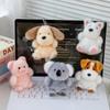 Affascinante Pecorella Fagiolo Rosso, Leone, Volpe e Panda Compagno da Scrivania Peluche Ciondolo Regalo per Adulti