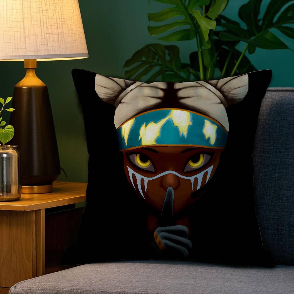 Apex Legends L-Lifeline Pillow Case Plush Fabric Soft Double Sided Print Sofa Cushion Cover Throw Pillow Covers