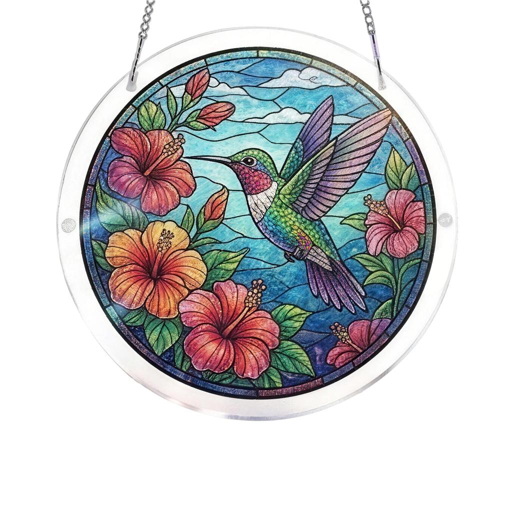 Acrylic Puzzle Window Decoration, Creative Stained Glass Hanging Ornament, Assembleable Window Decoration, Fun DIY Puzzle Ornament, Home Window D