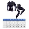 Men Tight Fitness Suit Quick Drying 2 Piece Breathable Workout Suit with Gel Pad for Exercise Training TK174 Suit L