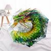 1 PC Automatic Folding Umbrella - Fantasy Dragon Pattern, Portable & Foldable Design with 8 Ribs, Christmas Birthday Gifts