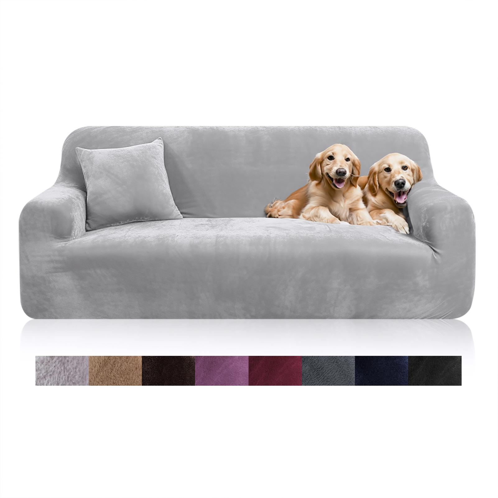 Elastic Velvet Sofa Cover Thick L