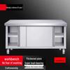 Beifu Stainless Steel Kitchen Workbench with Sliding Door
